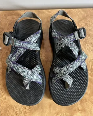 Chaco Z/1 Classic Sport Sandals Purple Gray Jacquard Webbing Vibram Women's 8 thumbnail 1