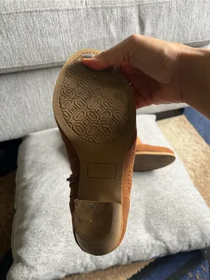 Women's Suede Ankle Booties in Tan with Side Zip thumbnail 5