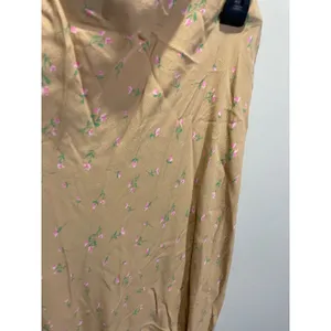 Wild Fable Maxi Skirt Womens XL Tan Pink Floral‎ Bias Cut Cottagecore Boho NWT thumbnail 4