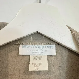 Lew Magram Blazer Size 16 Pinstripe Double Breasted Vintage Oversize Slouchy 90s thumbnail 5