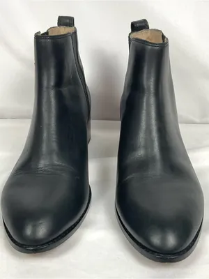 Madewell The Carina Boot True Black Leather Chelsea Ankle Booties Sz 10 thumbnail 8