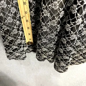 Taboo Mini Dress Womens Large Black Floral Lace Satin‎ Sash V-Neck Y2K Cocktail thumbnail 7