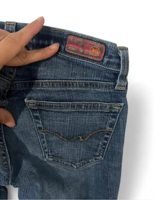 ag adriano goldschmied the jessie curvy boot fit womens jeans size 24 thumbnail 6