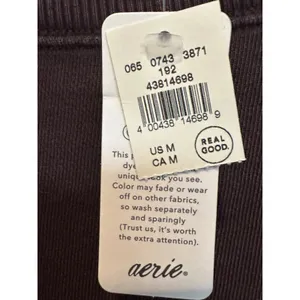 Women’s Aerie Brown Cropped Sweatshirt Size M thumbnail 6