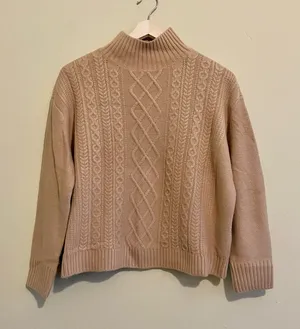 LOFT Turtleneck Cable Sweater thumbnail 1