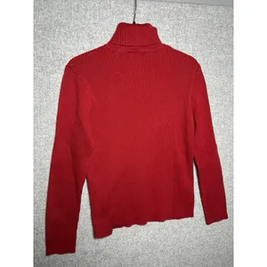 Lauren Ralph Lauren Large Womens Turtleneck‎ Sweater Red Long Sleeve Cotton thumbnail 11