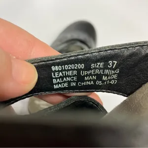 Dansko black‎ leather mules clogs size 37 thumbnail 9