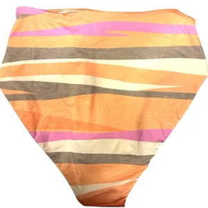 NWT prAna Sun Shade High Waist Swim Bottoms Striped Pastel Pink Orange XS thumbnail 5