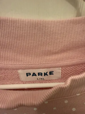 READY TO SHIP! PARKE Pink Polka Dot Mockneck L/XL thumbnail 3