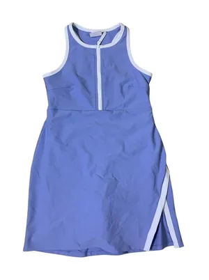 Sage Collective Blue Athletic Tennis Dress Built In Shorts Zip Front M thumbnail 1
