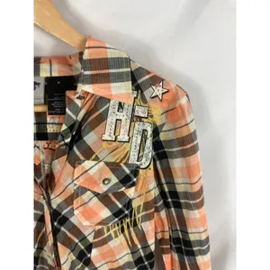 Harley Davidson Button Down Lightweight Plaid Shirt Size Small thumbnail 2