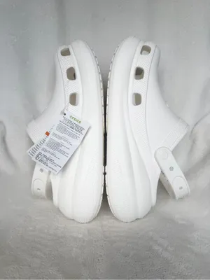 Crocs Classic Crush Platform Clogs White Color Unisex M8/W10 NEW thumbnail 5