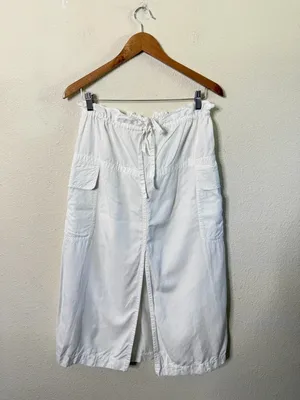 ALC Frank Womens Cecilia Linen-Blend Midi Skirt White Womens‎ Size 4 thumbnail 6