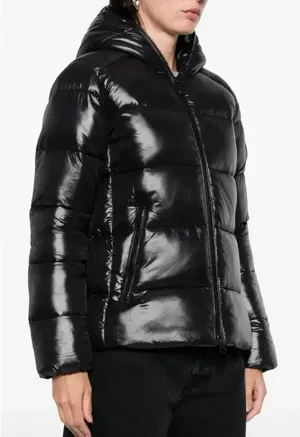 Save the Duck padded black puffer jacket ultra lite size small thumbnail 1