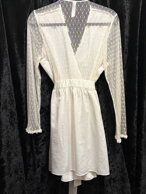 Flora Nikrooz Showstopper Satin Ivory Robe thumbnail 2