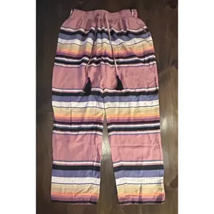 Urban Outfitters Pippa Drawstring Pants Small Striped Boho Beachy Relaxed Fit thumbnail 4