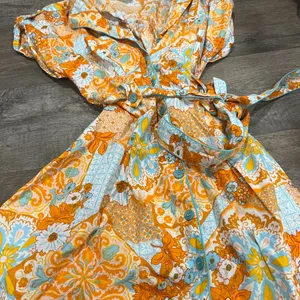 &Merci orange‎ and blue mini dress size S thumbnail 7