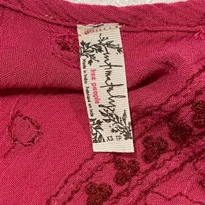 Free People Pink Embroidered Halter Mini Dress XS Boho Y2K Festival thumbnail 5