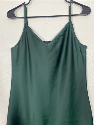 House of Harlow 1960 Emerald Satin Slip Dress Size M thumbnail 4