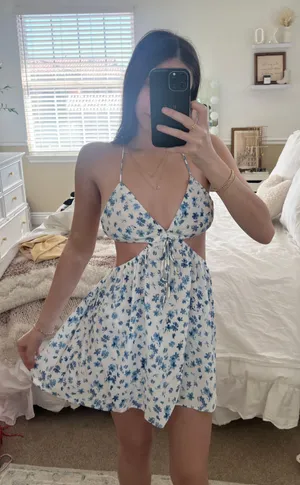 Sky to Moon Mini Dress Floral thumbnail 1