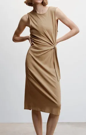 NWT Mango Bow cut-out detail dress thumbnail 4