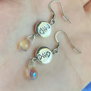 Handmade cat & fish teardrop dangle earrings 🐈🐟 thumbnail 6