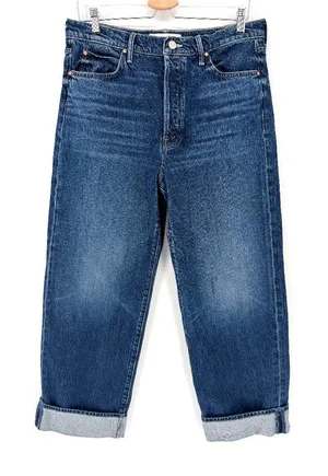 MOTHER Lil' Spitfire Nerdy Cuff High‎ Rise Jeans Size 29 thumbnail 1