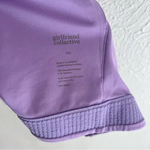 Girlfriend Collective Mia compression sports bralette Lavender Purple XS thumbnail 5