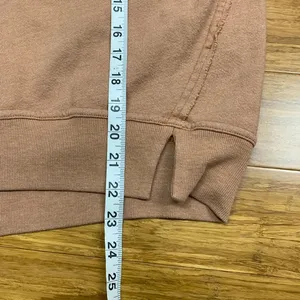 Michael Stars V-Neck Pullover Sweatshirt Womens Size XL Brown Relaxed‎ Fit Comfy thumbnail 8