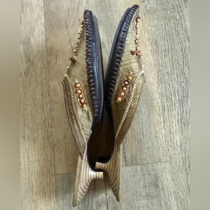 Apostrophe Women's Embellished Tan Mules‎ thumbnail 3