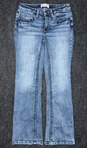 Buckle BKE Stella Mid Rise Slim Fit Bootcut Jeans Sz 25 x 28.5 SHORT flaw thumbnail 1