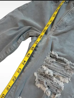 American Eagle Grey Distressed Skinny Jeans Super Stretch X Size 6 Regular thumbnail 9