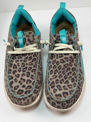 Ariat Hilo Leopard Print Casual Shoes Women’s 7.5B Brown Turquoise Comfort thumbnail 4