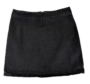 Madewell Womens Black Denim A-Line Mini Skirt Size 28‎ NF949 High Rise Cotton thumbnail 1