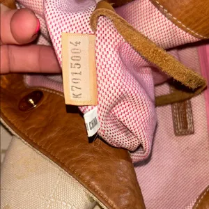Vintage Dooney & Bourke Cream Monogram Large Hobo Shoulder Bag thumbnail 12