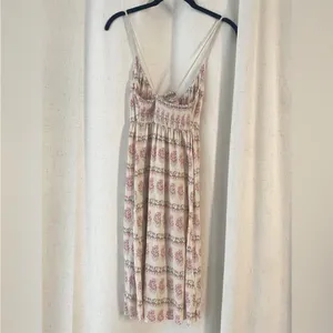 Free People Criss Cross Printed Skinny Strap Dress thumbnail 2