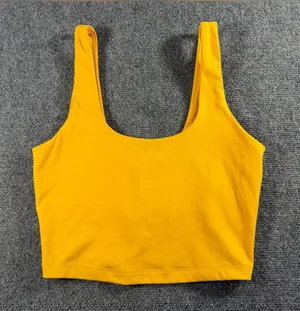 Spiritual Gangster Sports Bra Crop Top Mustard Yellow Size Small thumbnail 1
