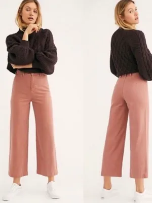 Free people patti pant in rust thumbnail 2
