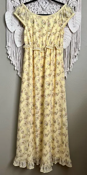 Max Studio Yellow Floral Sundress thumbnail 2