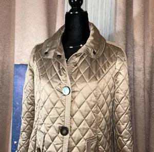 Size S Gold Quilted Jacket thumbnail 2