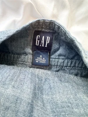 Vintage Gap 100% Cotton Y2K Halter Tie Back Dress thumbnail 3