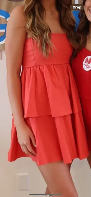 Blue Blush Red Dress thumbnail 1
