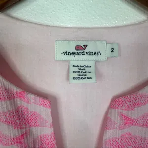 Vineyard Vines Hot Pink Fish Print Sundress‎ Size 2 thumbnail 4