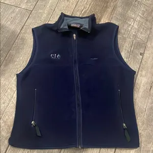 Vintage Patagonia women’s navy blue fleece vest thumbnail 1