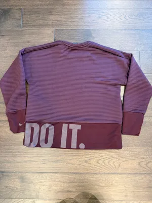Nike Women’s Maroon Crewneck Quilted Sweatshirt Size XS - C53-026 thumbnail 7