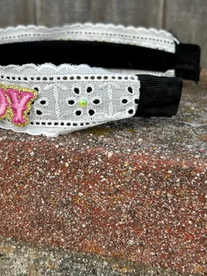 Western howdy patch with crystals headband brand new handmade thumbnail 4