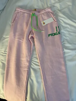 NWT The Rally Club Unisex Royal Pickleball Pink Sweatpants thumbnail 8