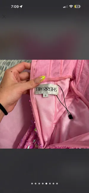 Sherri Hill Prom Pink Dress thumbnail 4