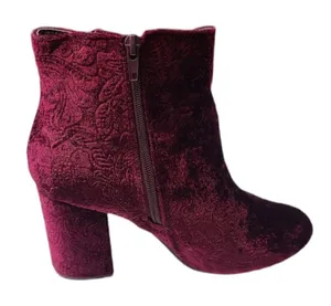 ‎Floral Women's Red Ankle Booties Size 7 thumbnail 1