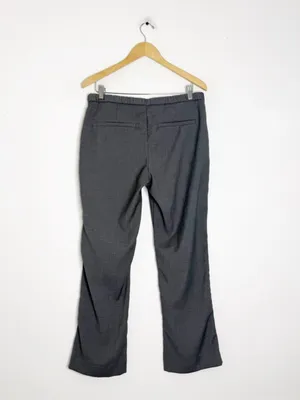 Abercrombie & Fitch Gray Trouser Pants Size 10 Short Mid Rise Career thumbnail 4